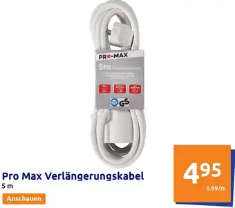 Action Pro Max Verlängerungskabel 5 m Angebot