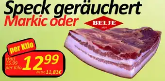 Wurstico Speck geräuchert Markic oder per Kilo Angebot