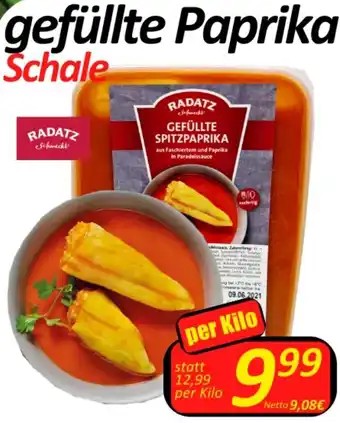Wurstico gefüllte Paprika Schale per Kilo Angebot