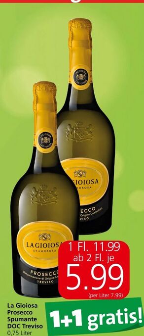 Spar Prosecco spumante Angebot