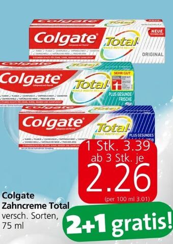 Spar Total zahncreme Angebot