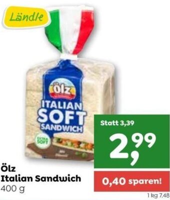 ADEG Ölz Italian Sandwich 400 g Angebot