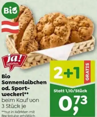 ADEG Bio Sonnenlaibchen od. Sport-weckerl** beim Kauf von 3 Stück je Angebot