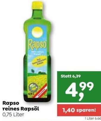ADEG Rapso reines Rapsöl 0,75 Liter Angebot
