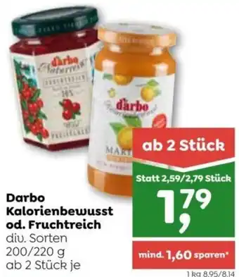 ADEG Darbo Kalorienbewusst od. Fruchtreich diu. Sorten 200/220 g Angebot