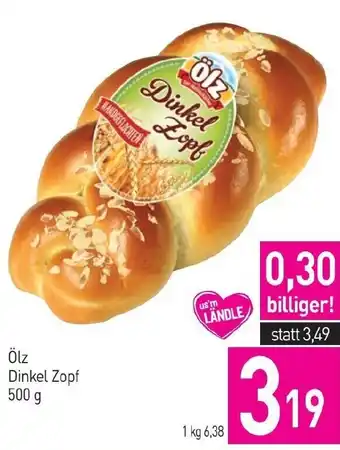 Sutterlüty Ölz Dinkel Zopf 500 g Angebot