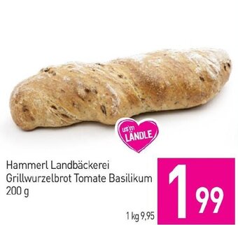 Sutterlüty Hammerl Landbäckerei Grillwurzelbrot Tomate Basilikum 200 g Angebot