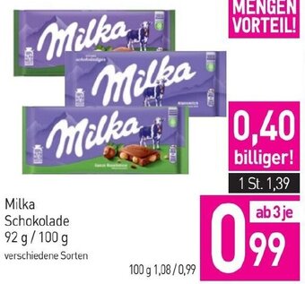 Sutterlüty Milka Schokolade 92 g/100 g Angebot