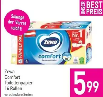 Sutterlüty Zewa Comfort Toilettenpapier 16 Rollen verschiedene Sorten Angebot