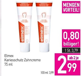 Sutterlüty Elmex Kariesschutz Zahncreme 75 ml Angebot