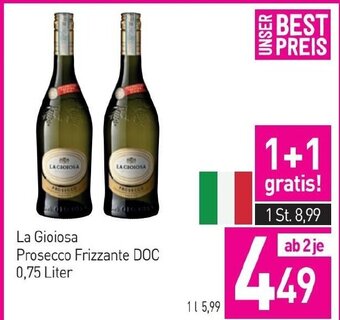 Sutterlüty La Gioiosa Prosecco Frizzante DOC 0,75 Liter Angebot