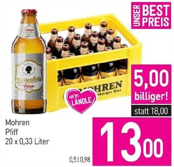 Sutterlüty Mohren Pfiff 20 x 0,33 Liter Angebot