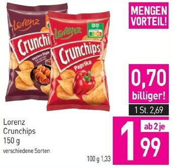 Sutterlüty Lorenz Crunchips 150 g Angebot
