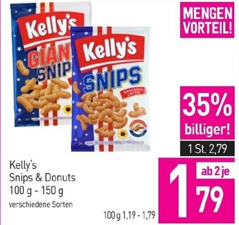 Sutterlüty Kelly's Snips & Donuts 100 g - 150 g Angebot