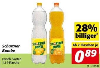 Nah&Frisch Schartner Bombe versch. Sorten 1,5 l-Flasche Angebot