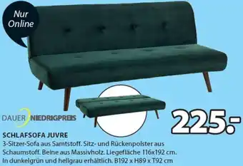 JYSK SCHLAFSOFA JUVRE B192 x H89 x T92 cm Angebot