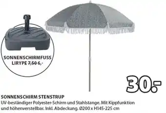 JYSK SONNENSCHIRM STENSTRUP Ø200 x H145-225 cm Angebot