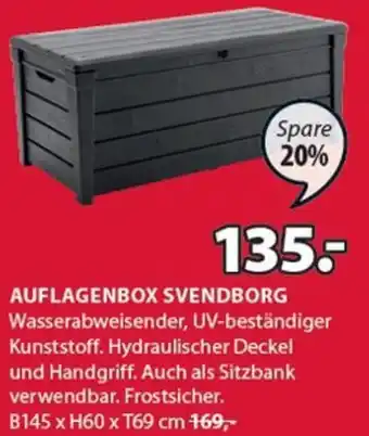 JYSK AUFLAGENBOX SVENDBORG B145 x H60 x T69 cm Angebot