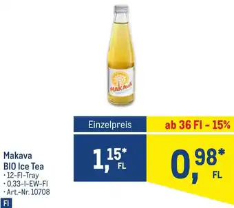 Metro Makava BIO Ice Tea • 12-FI-Tray Angebot
