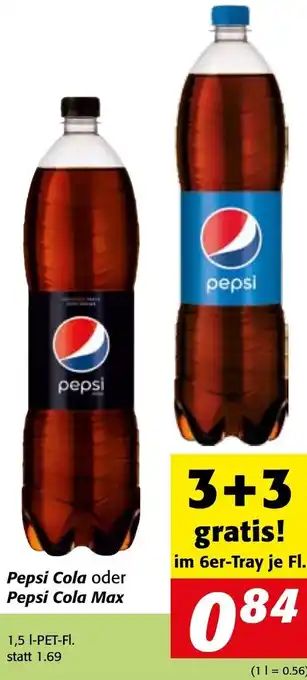 Strasser Markt Pepsi Cola oder Pepsi Cola Max 1,5 I-PET-FI. Angebot