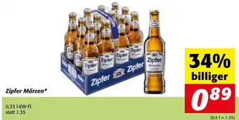 Strasser Markt Zipfer Märzen* 0,33 I-EW-FI. Angebot