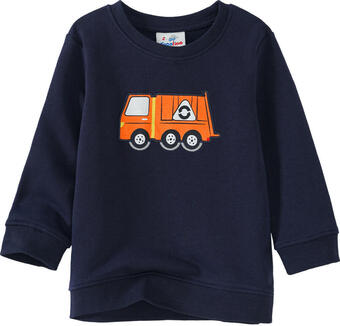 Ernsting's family Kinder sweatshirt mit müllabfuhr-applikation Angebot