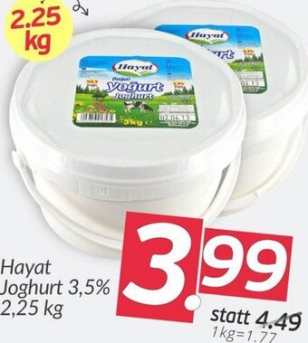 ETSAN Hayat Joghurt 3,5% 2,25 kg Angebot