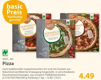 Basic TEGUT... BIO Pizza 310/330/340/350-g-Packung Angebot