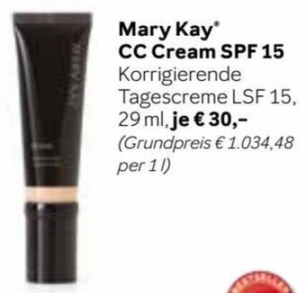 Mary Kay Mary Kay® CC Cream SPF 15 Korrigierende Tagescreme LSF 15, 29 ml Angebot