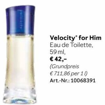 Mary Kay Velocity for Him Eau de Toilette, 59 ml, Angebot