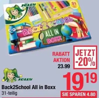 Maximarkt Jolly Back2School All in Boxx 31-teilig Angebot
