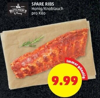 PENNY SPARE RIBS Honig/Knoblauch pro Kilo Angebot