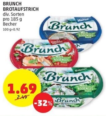 PENNY BRUNCH BROTAUFSTRICH div. Sorten pro 185 g Becher Angebot