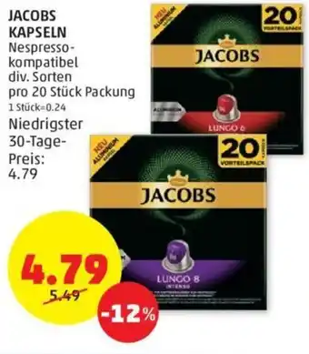PENNY JACOBS KAPSELN Nespresso-kompatibel div. Sorten Angebot