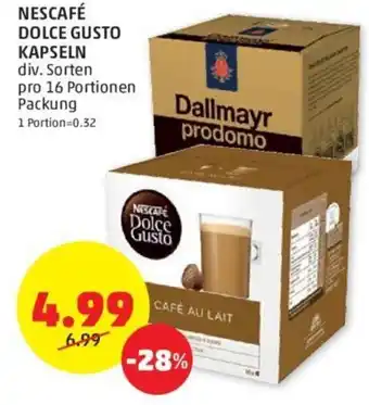 PENNY NESCAFÉ DOLCE GUSTO KAPSELN div. Sorten pro 16 Portionen Angebot