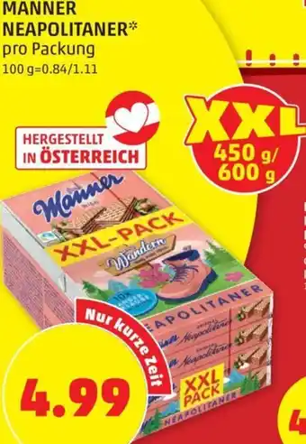 PENNY MANNER NEAPOLITANER* pro Packung Angebot