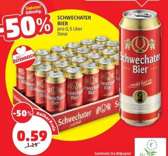 PENNY SCHWECHATER BIER pro 0,5 Liter Dose Angebot