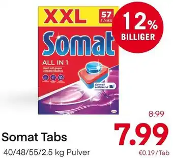 MPreis Somat Tabs 40/48/55/2.5 kg Pulver Angebot