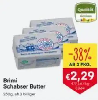 MPreis Brimi Schabser Butter 250g. ab 3 billiger Angebot