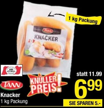 Maximarkt Knacker 1 kg Packung Angebot
