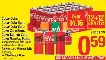 Maximarkt Coca-Cola, Coca-Cola light, Coca-Cola Zero, Coke Zero Zero, Cocara prit Coke Lemon Zero, Coke Vanilla, Fanta Angebot