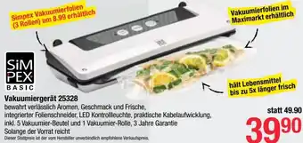 Maximarkt Simpex Vakuumierfolien 25328 Angebot