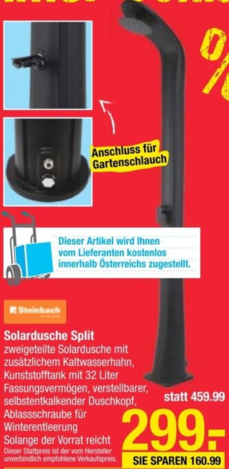 Maximarkt Steinbach Solardusche Split Angebot