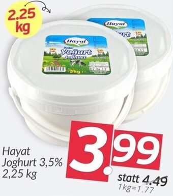 ETSAN Hayat Joghurt 3,5% 2,25 kg Angebot