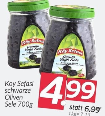 ETSAN Koy Sefasi schwarze Oliven Sele 700g Angebot