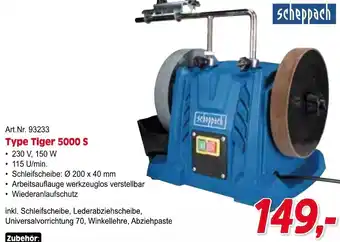 Zgonc scheppach Nass-Schleifer Type Tiger 5000 S Angebot