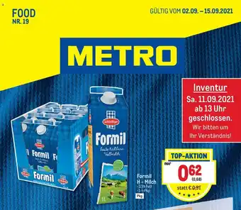 Metro Formil H-Milch 1 L Angebot
