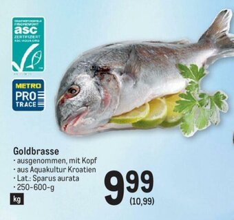 Metro Goldbrasse 250-600g Angebot