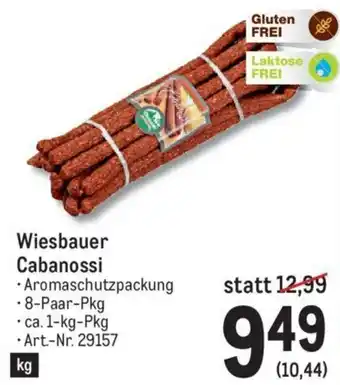 Metro Wiesbauer Cabanossi 1kg Angebot
