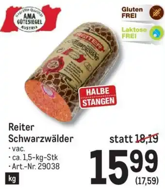 Metro Reiter Schwarzwälder Wurst 1,5 kg Angebot